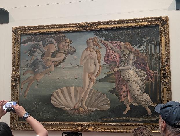Birth of Venus by Botticelli, Uffizi Gallery