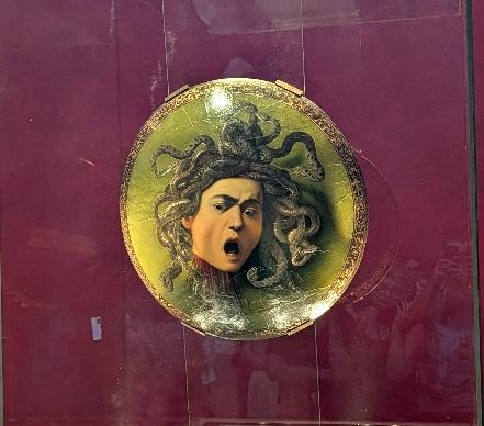 Caravaggio's Head of Medusa, Uffizi Gallery