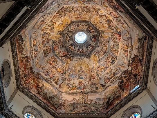 The inside of the Dome at Santa Maria del Fiore