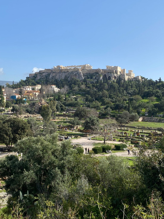 View of the Athenian Agora, with the Acropolis in the background / Kerry Phelan