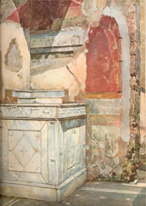 Lararium, House of L Caecilius Jucundus, Pompeii
