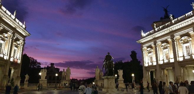Purple Hour on the Capitoline